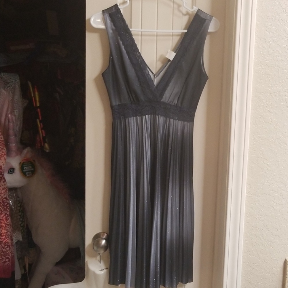 Sexy pleated ombre dress